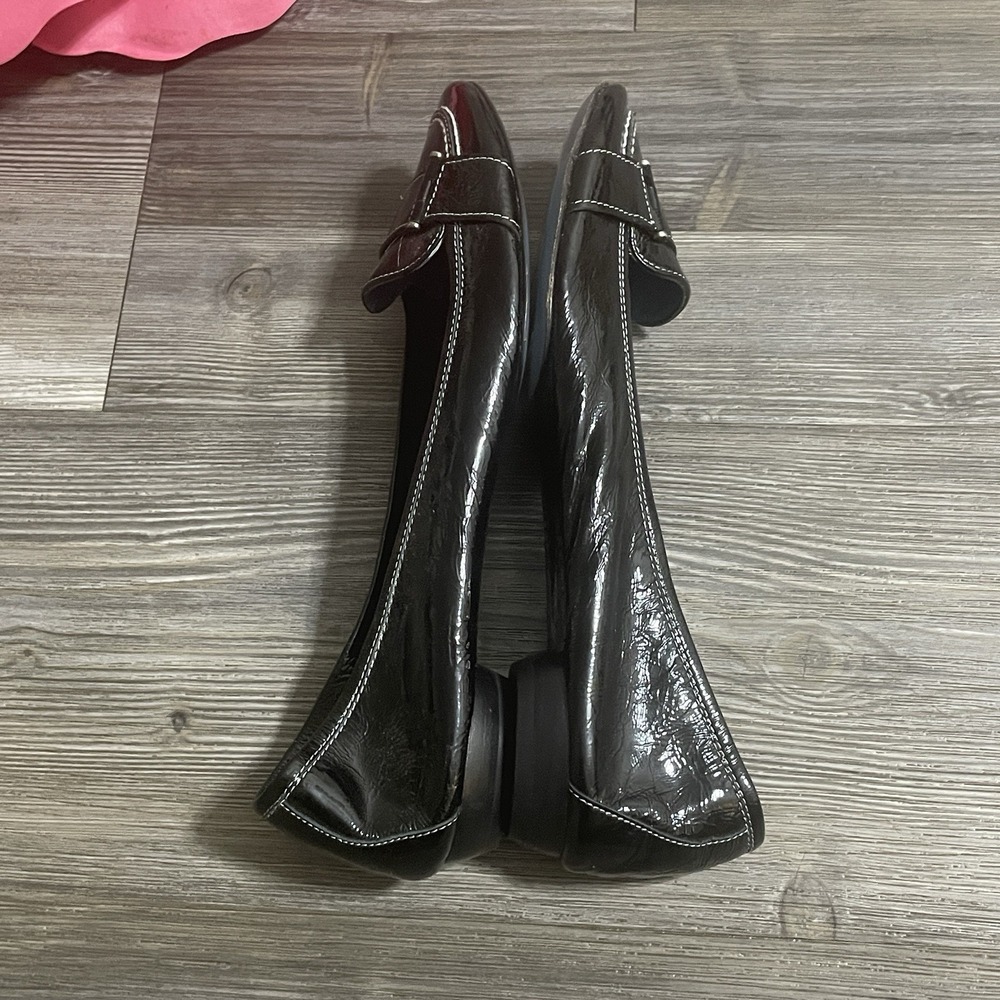 BIALA Black Patent Leather Flats Womens Sz 10M Made In ITALY Office Career - Picture 8 of 14